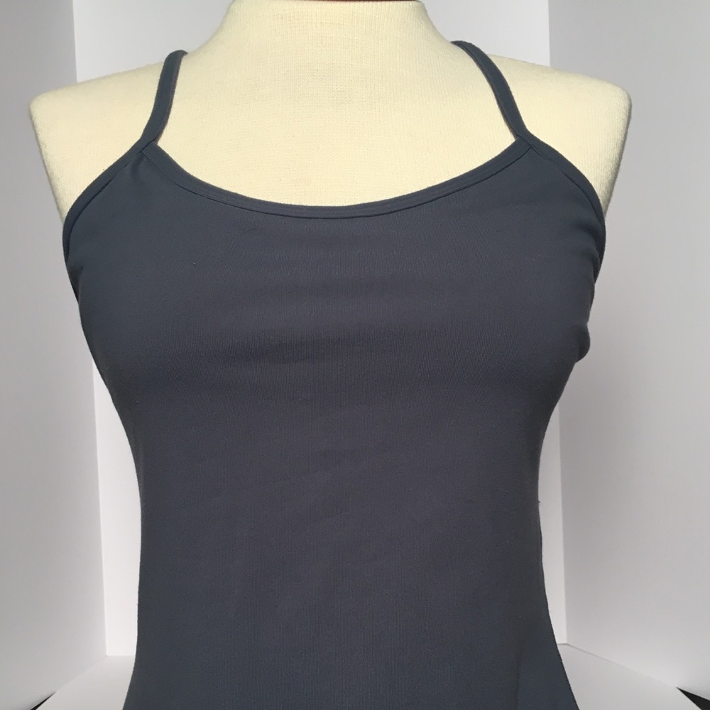 EUC - LULULEMON • Power “Y” Tank - (Bluish Gray)